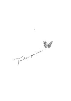 a drawing of a butterfly flying in the sky