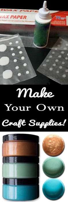 make your own crafting supplies for kids to use on crafts and crafts with the help of