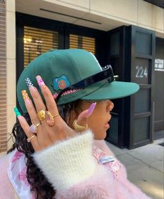 Nail Inspo Aesthetic, Green Hat, Fly Girl, Insta Inspo, How To Pose, Beauty Inspiration, Stylish Nails