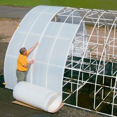 Solexx || Solexx Greenhouse Coverings - 49.5" wide 3.5mm XP Rolls Greenhouse Panels, Greenhouse Cover, Best Greenhouse, Aquaponics Fish, Aquaponics Diy, Greenhouse Effect, Small Greenhouse, Greenhouse Kit, Greenhouse Plans