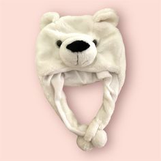 Adorable For Adult Or Bigger Kids, Polar Bear Hat With Handles. New Without Tags. Can Be Purchased Alone Or Part Of 3/$20 Deal. Polar Bear Hat, Bear Hat, Black Cream, Polar Bear, Big Kids, Handles, Women Accessories, Cream, Tags