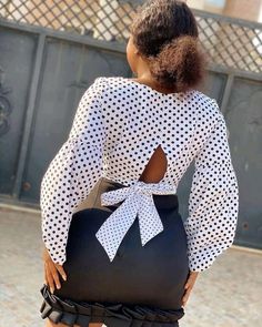 Classy Tops For Ladies, Coperate Wears For Ladies, Ankara Top Styles, Fancy Short Dresses, Skirt And Top Dress