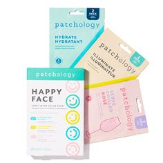 patchology-happy-face-6-piece-sheet-mask-set Normal Skin Care, Rose Mask, Grapefruit Seed Extract, Face Kit, Brightening Mask, Facial Sheet Mask, Face Sheet Mask, Lip Cosmetics, Face Mask Set