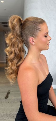 Ponytail hairstyle, Ponytail hairstyles for wedding, Ponytail Hairstyles for Black Hair, Ponytail hairstyles prom, High ponytail hairstyles, Ponytail hairstyles for brides, textured ponytail hairstyles High Bridesmaid Ponytail, Slick Pony With Curls, Slick Back High Ponytail Prom, Bride High Ponytail Hairstyles, High Pony Prom Hairstyles, High Pony Tailed Hairstyle Prom, High Party Ponytail, Hair Upstyles Ponytail