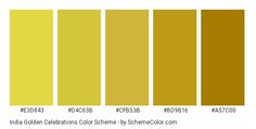 Golden Color Code, Golden Yellow Palette, Gold Color Hex Code, Gold Color Cmyk, Rgb Palette, Shades Of Yellow Hex Code