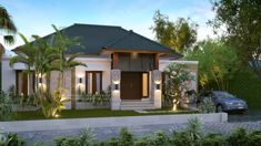 Jasa Arsitek Desain Rumah Bapak Ferry di Papua House 1 Floor, Canada House, Hawaii Homes, Architectural Services, Private House, Bungalow House Design