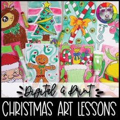 christmas art lessons for kids and adults