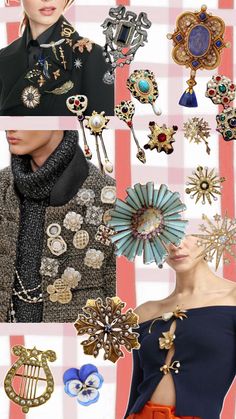 Styling different brooch ideas. Particularly antique brooches. Brooch Ideas, Antique Brooches, My Style