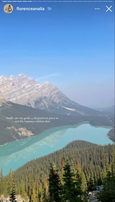 an image of the mountains and water from above