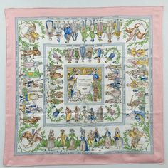 Brand Hermes Size W87cm X H87cm W34.3' X H34.3' Color Pink Material Silk Hermes Scarves, Hermes Accessories, Scarf Silk, Hermes Scarf, Silk Scarves, Scarfs, Scarf Wrap, Scarf Accessory, Layout