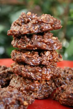 several cookies stacked on top of each other