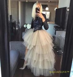 Women Hi-Lo Tulle Tutu Bustle Skirt Petticoat Clubwear Fancy Dance Asymmetric Dress For Party Fashion Casual Style New Goth Dark Spring Costume Party Fitted Tutu Dress, Fitted Tutu Dress For Spring Costume Party, Fitted Petticoat For Party, Party Tulle Pleated Skirt, Fitted Tutu Dress For Party Season, Party Season Tulle Skirt, Fitted Skirt Petticoat For Party, Fitted Party Petticoat Skirt, Party Skirt With Attached Cancan For Spring