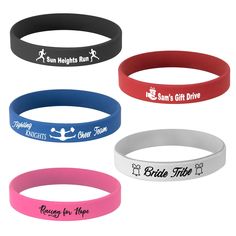 Engraved Promise Rings, Band Ideas, Motivational Slogans, Columbia City, Forever Gifts, Medical Bracelet, Rubber Bracelets, Inner Core, Charity Events