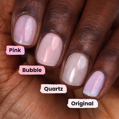 Nail Concealer, Bubblegum Pink Nails, Instant Nails, Milky Pink, Botanical Oils, Pink Bubbles, Pink Nail, Pink Valentines, Clean Nails