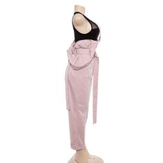 Gender: Women Item Type: Jumpsuits & Rompers Material: Polyester,Spandex Type: Jumpsuits Length: Full Length Style: Casual Fit Type: Straight Pattern Type: Solid Decoration: Sashes Model Number: P1731562 Fabric Type: Knitted Casual Fitted Jumpsuits And Rompers With Belt Loops, Fitted Casual Jumpsuits And Rompers With Belt Loops, High Waist Bodysuit For Work, Chic High Waist Cotton Overalls, High Waist Fitted Overalls With Suspenders, Fitted High Waist Overalls With Suspenders, Fitted Overalls With Suspenders For Work, Trendy Jumpsuits And Rompers With Suspenders For Spring, High Waist Cotton Bottoms With Suspenders