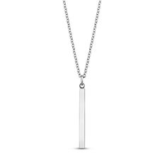 If you are craving an elegant addition to your jewelry collection, then consider this stainless steel bar pendant necklace. The shape of the pendant is decidedly modern, but the square edges are still understated enough to prevent the necklace from appearing overbearing. It is paired with a simple but durable chain. The best part about this necklace is that it is engravable. Although the pendant has a slim profile, the surface can still be personalized with an etched message of your choosing. Pr