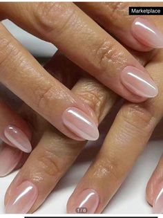 Short Almond Shaped Nails, Bare Nails, Short Almond Nails, Plain Nails, Oval Nails, Stick On Nails, Girls Nails, Bridal Nails