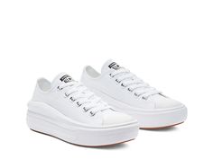 Saw this at DSW! Converse All Star Move, Chuck Taylor All Star Move, Keds Style, Michael Kors Fashion, Converse Style, Converse White, Adidas Fashion, Trending Sneakers, Nike Fashion