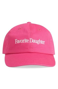 Tonal contrast color sets off the embroidered logo marking a cotton-twill cap that's soon to be an old favorite. 100% cotton Spot clean Imported Baseball Hat For Women, Embroidered Caps For Women, Cute Baseball Caps, Daughters Day, Logo Baseball, Favorite Daughter, Twilly, Discount Fabric, Cute Hats