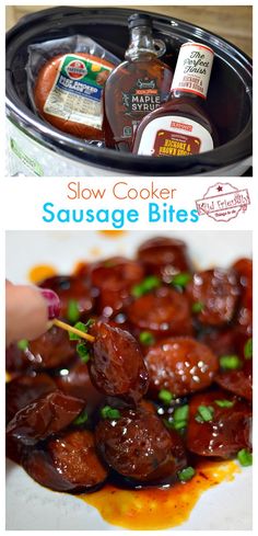 slow cooker sausage bites are the perfect appetizer to serve at any party