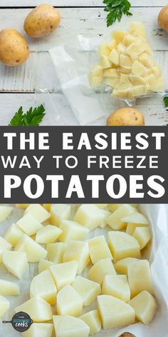 potatoes and parsley are the best way to freeze potatoes in this easy, low - carb recipe