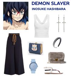 Anime Closet Cosplay, Demon Slayer Outfits Ideas, Demon Slayer Inspo Outfits, Inosuke Inspired Outfit, Closet Cosplay Ideas Anime, Character Inspired Outfits Anime, Anime Inspired Outfits Aesthetic, Anime Convention Outfits, Outfits Inspired By Demon Slayer