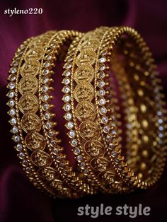 Gold Bangles Design Bridal, Kasu Bangles Gold Jewelry, Bangles Designs Gold Latest, Latest Bangles Design Gold, Kankanalu Gold Designs Latest, Gold Bangles Design Latest, Kasu Bangles