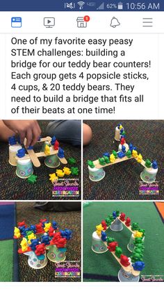 an image of children playing with legos on the floor and using them to build their own bridge