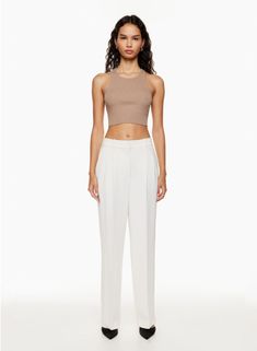 Aritzia Effortless Pant, Effortless Pant, Japanese Crepe, Crepe Trousers, Gifts 2023, Flattering Pants, Coat Trends, Flare Top, Trouser Style