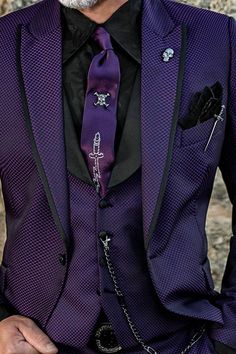 Purple Prom Suit, Gothic Suit, Purple Suit, Classy Suits, Purple Suits, Dress Suits For Men, Men Suit, Men Stylish Dress, Prom Suits