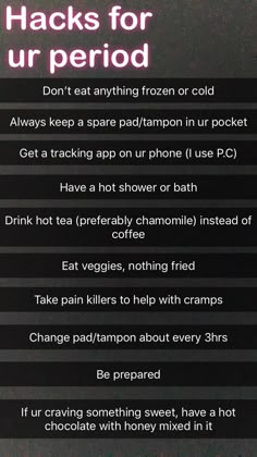 Menstrual Facts, Period Stuff, Healthy Period, Period Tips, Period Humor, Girl Hacks, Period Kit, Period Hacks, Teen Advice