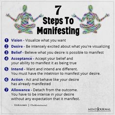 the seven steps to manifesting