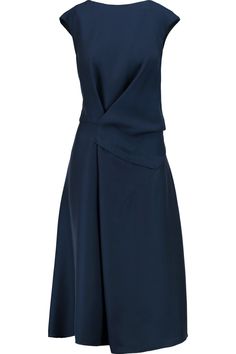 Vestidos Vintage, Crepe Dress, Jil Sander, Blue Dress, Silk Dress