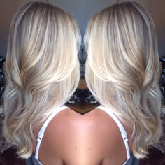 Platinum Blonde Balayage Hair Style Perfect For Long Or Short Hair. Long Blonde Hair Cuts, Platinum Blonde Balayage, Platinum Blonde Hair Color, Bold Hair Color, Natural Hairstyle, Balayage Hair Blonde, Platinum Blonde Hair, Long Blonde, Hair Color And Cut