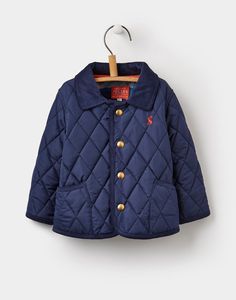 Perfect for Joshua when he starts walking to wear on all those family days out!   Milford French Navy Quilted Jacket | Joules UK Navy Quilted Jacket, Navy Quilt, Boy Outerwear, Kids Coats, Baby Boy Fashion, Coats And Jackets, Winter Sweaters