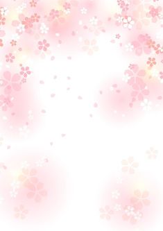 an abstract pink and white background with lots of small flowers on the bottom right corner