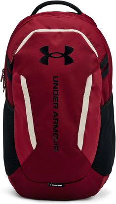 Under Armour Unisex-Adult Hustle 6.0 Backpack, (625) Cardinal/Cardinal/Black, One Size Fits Most Adidas Gazelle, Luxury Store, Men's Backpack, Converse All Star, School Backpacks