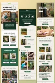 the website design is designed to look like it has been created for someone's garden