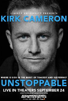 the dvd cover for unstopable starring kirk cameron, who is featured in the film