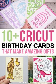 birthday cards with the words 10 + cricut birthday cards that make amazing gifts