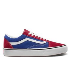 It's old school or no school with the classic SoCal vibes of the Vans? Old Skool? skateboard shoes! Size: Mens 3.5/Womens 5.  Color: Blue.  Gender: unisex.  Age Group: adult. Vans Shoes Old Skool, Customised Vans, No School, Skateboard Shoes, True Blue, Chili Pepper, Vans Old Skool, Blue Gender, Old Skool