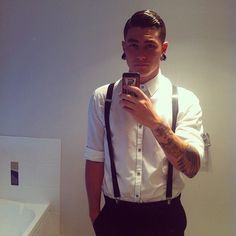 Suspenders....Yes... Rockabilly Boys, Greaser Style, Tatto Boys, Rockabilly Lifestyle, Rockabilly Men, Rockabilly Baby, Rockabilly Party