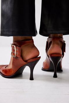 Presley Pointed Heels | Free People Italian Heels, Strap Sandals Flat, Upcoming Fashion Trends, How To Wear Ankle Boots, Classy Shoes, Soft Shoes, Pointed Heels, Free People Shoes, Unique Shoes