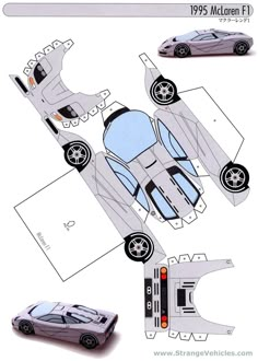 an image of a paper model of a car