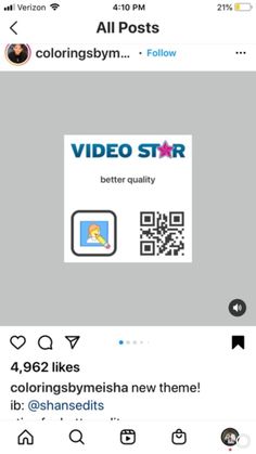 two tweets are on the same page and one has a video star sticker