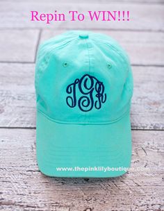 ***CONTEST TIME*** Repin This Post for the chance to be entered in our giveaway. 1 lucky person will win a monogrammed hat! Must be following The Pink Lily Boutique on Pinterest to win. www.thepinklilyboutique.com Monogram Hats, Monogrammed Items, Monogram Gifts, Preppy Style, The Pink, Passion For Fashion, Sun Hats