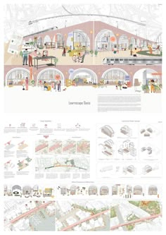 an architectural diagram shows the various areas in which people can use their own public space