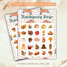 printable thanksgiving bingo game for kids