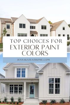 the top choices for exterior paint colors