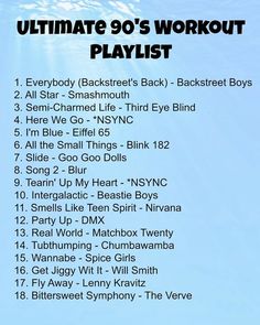 the ultimate 90's workout playlist